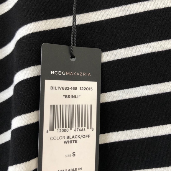 ☀️BCBGMAXAZRIA Brinli Striped Crop Top S - Picture 4 of 6